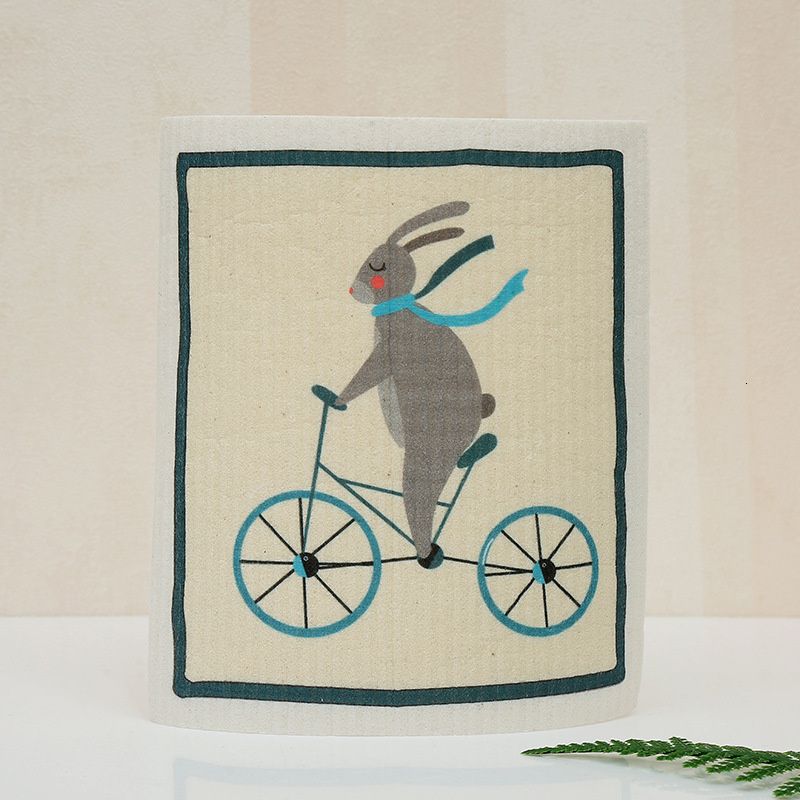 Rabbit Riding-17.5x20cm