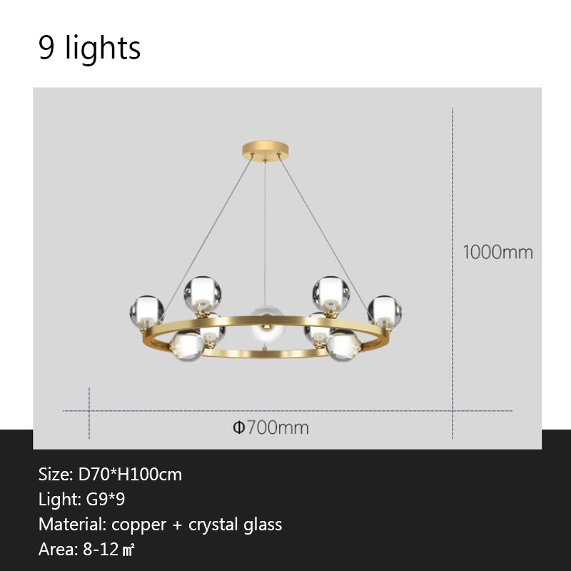 9 luces-1 luz blanca