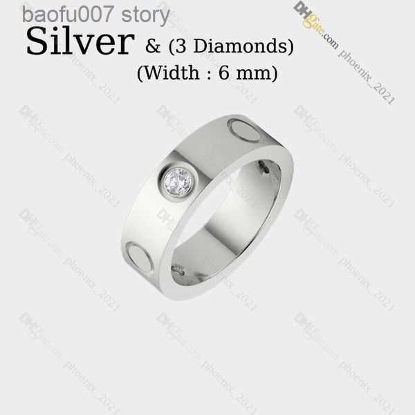 Silver (6mm)-3 Diamond