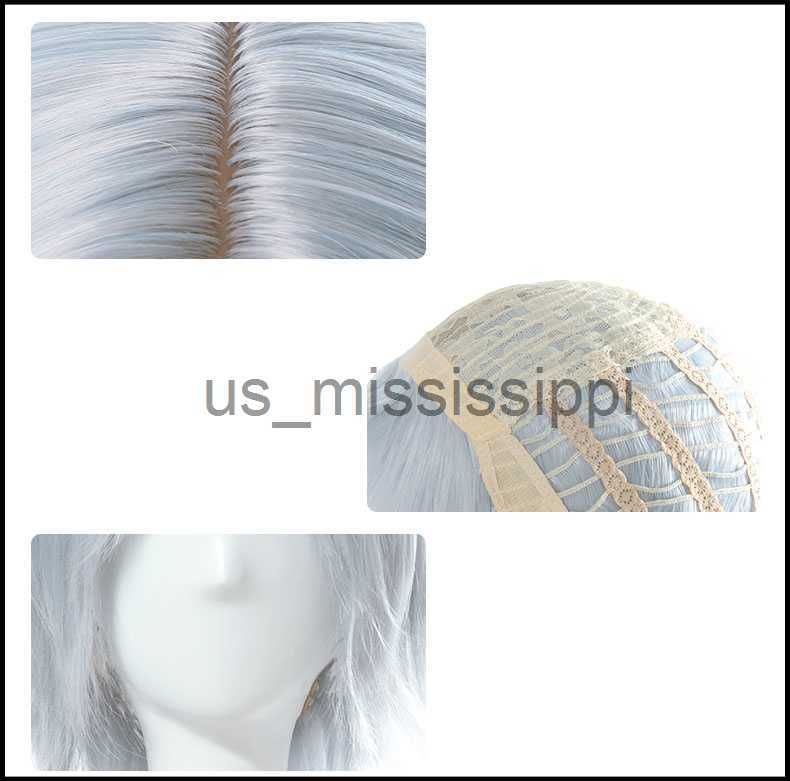 Halloween Wig Game DMC Dante Cosplay Accessory Wig Synthesis Hair Grey  Color