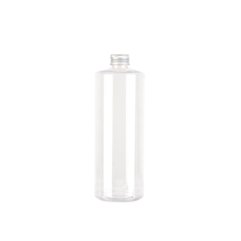 500ml Clear Bottle Silver