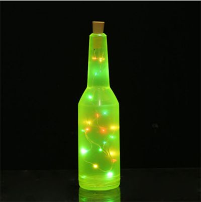 Botella con estilo iluminado