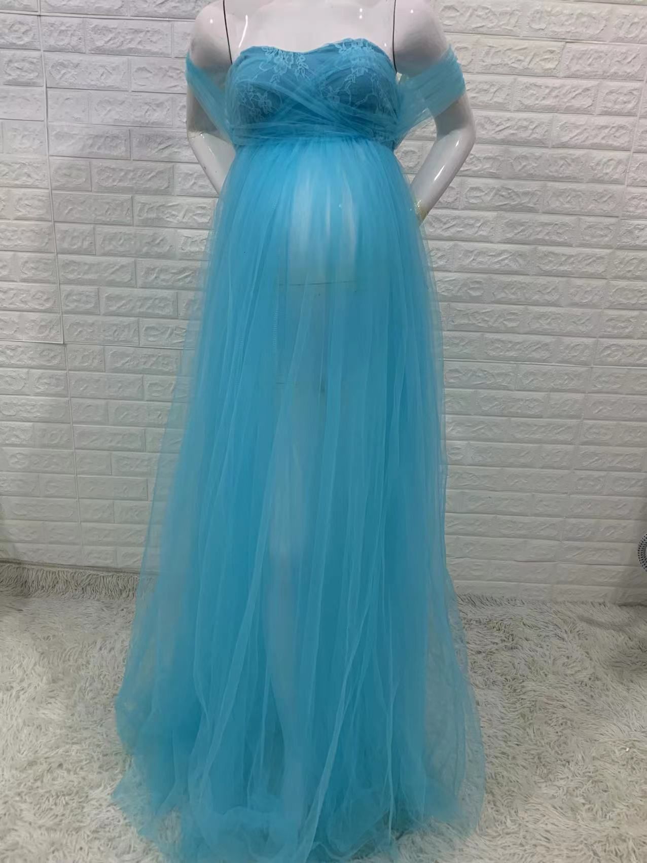 1 x blå klänning