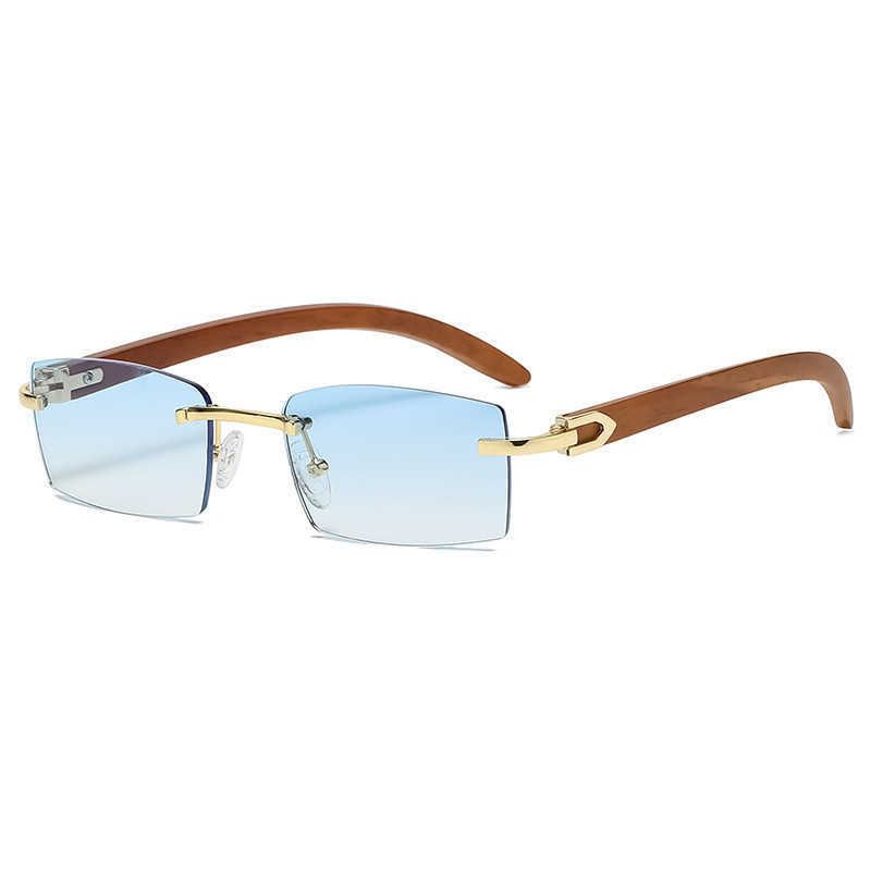 Gold Frame Gradient Blue