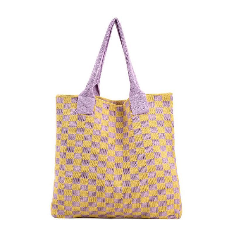 Plaid Yellow Bag