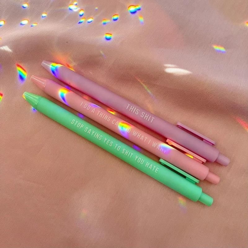 5PCS/Set Funny Ballpoint Pen Shit Show Offensives Funny Writing