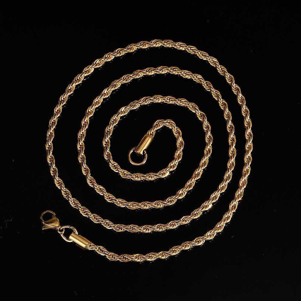 Gold (width 5mm)-20 Inches (length 50cm)