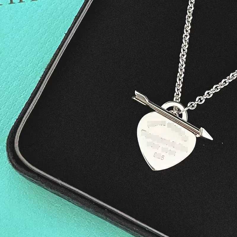 Silver Arrow Heart Necklace-925 Silver