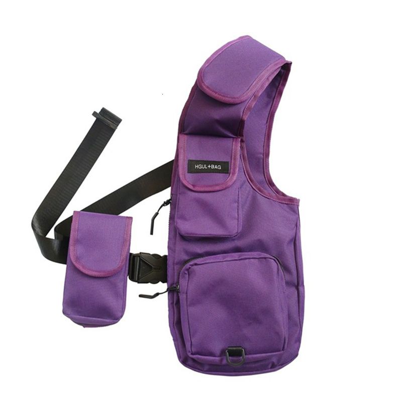 purple belt bag