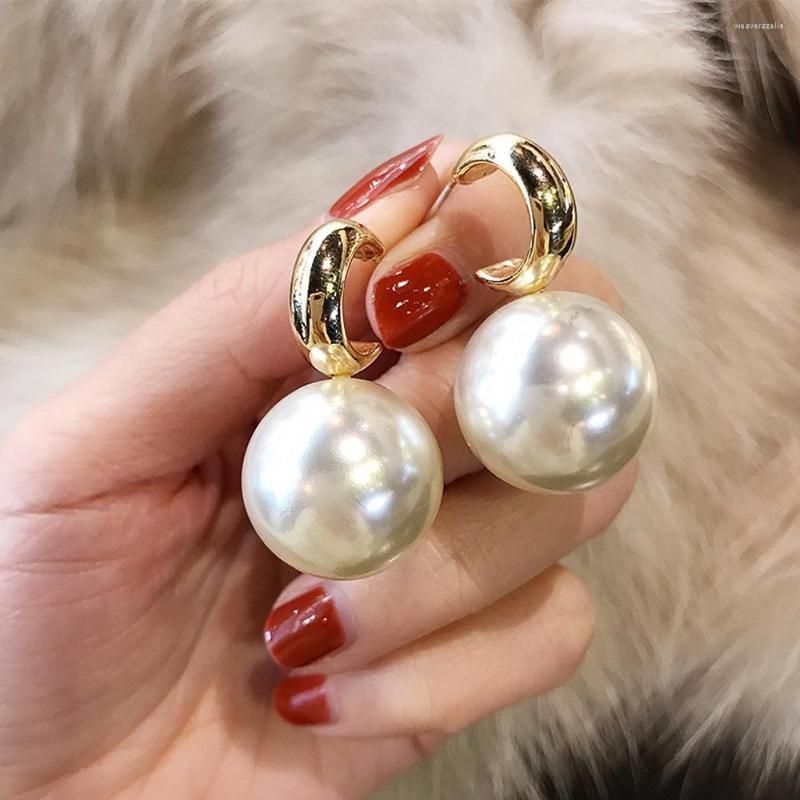 Big fake deals pearl earrings