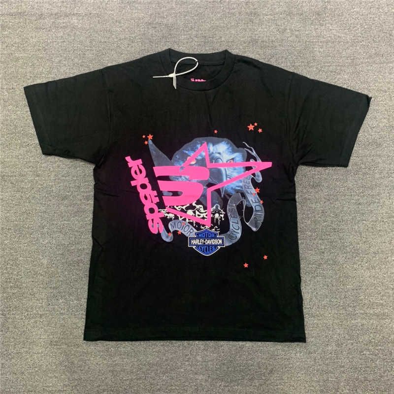 Agqx Men And Women Fashion Short Sleeve T Shirts Star Same Sp5der