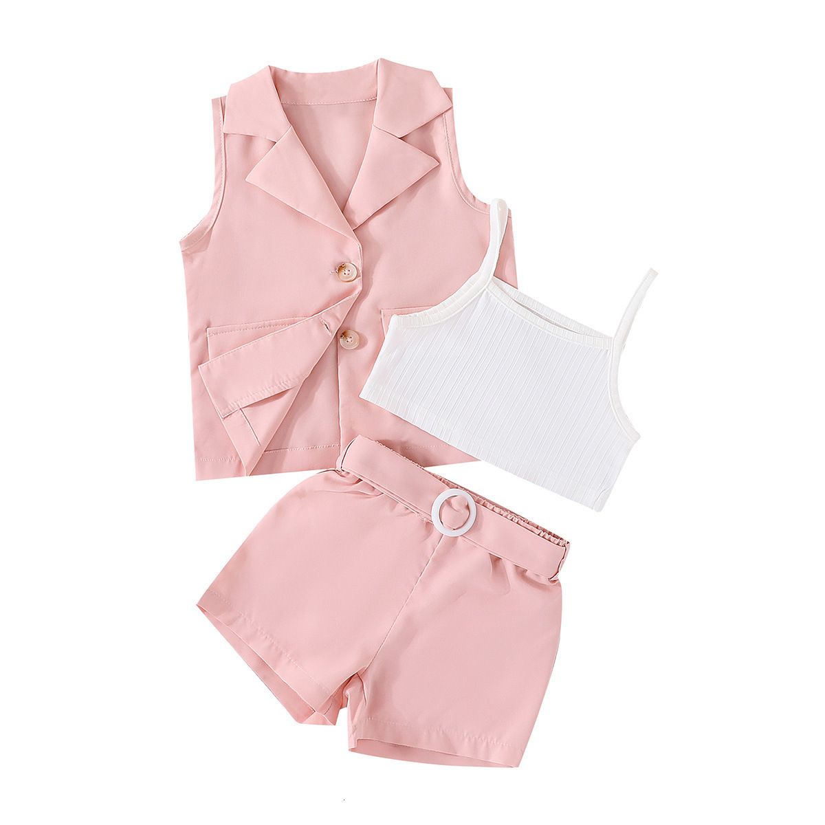 Shorts rosa set