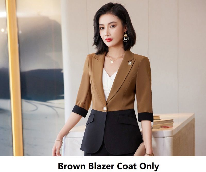 Manteau blazer marron