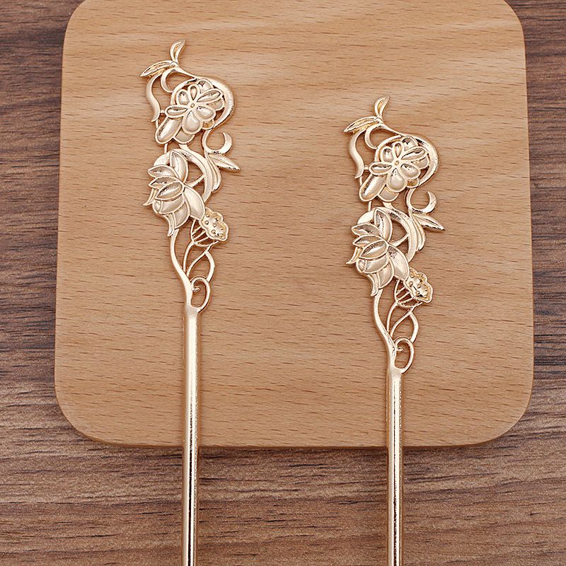 Hair Sticks Champagne Gold