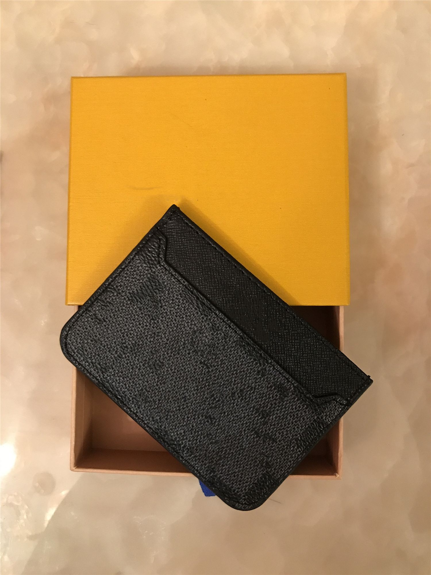 Black Grid Card Bag