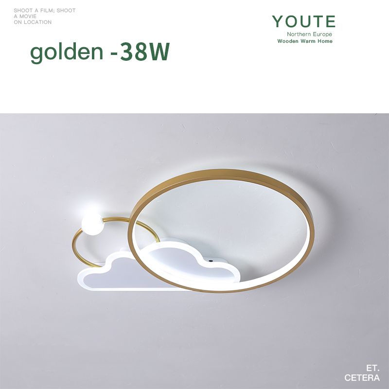 Luce calda-3000K D40x6cm Colore oro