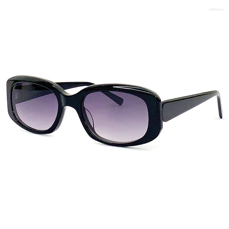Trendy New Rectangle Sun Glasses Retro Fashion Black Acetate For Women  Brand Designer Woman Aesthetic Sunglasses For Girls UV400 - AliExpress