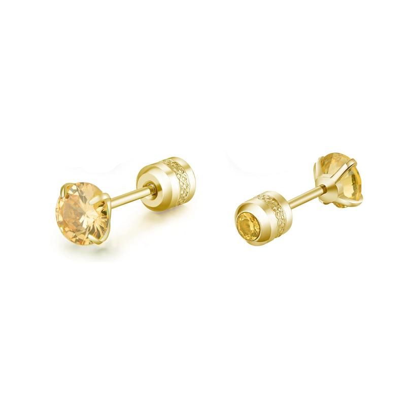 4mm 1 paire d'or