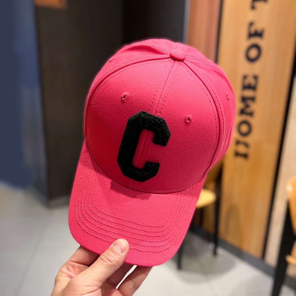 rose red/black large c-letter baseball