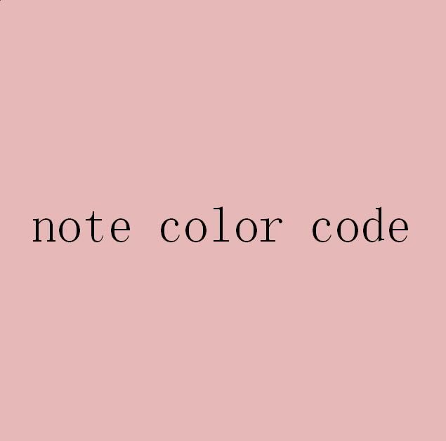 note color code
