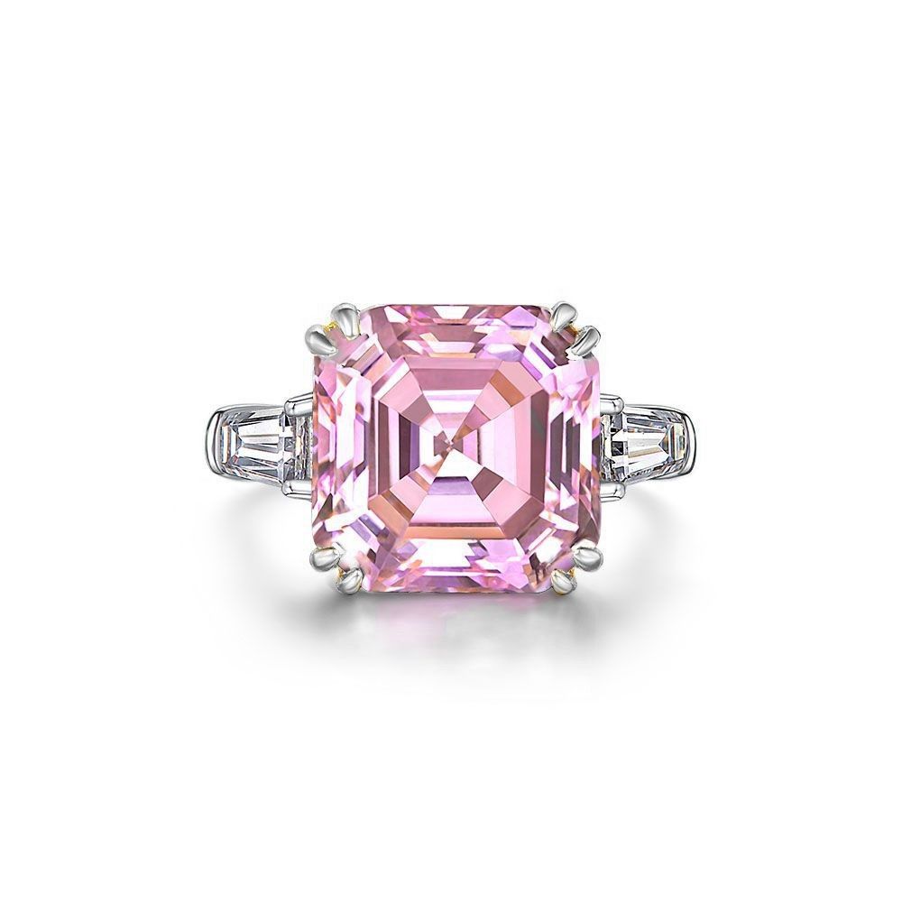 Asscher cut pink