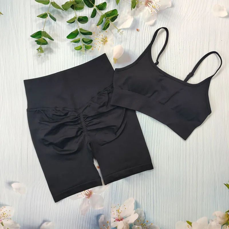 black short bra