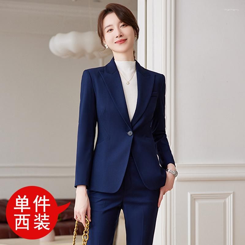 Dark blue suit