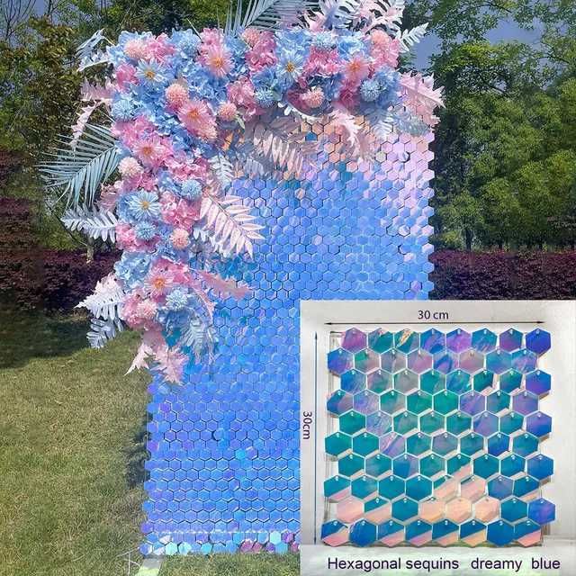 Hexag Dreamy Blue-30x30cm -- 1x1ft
