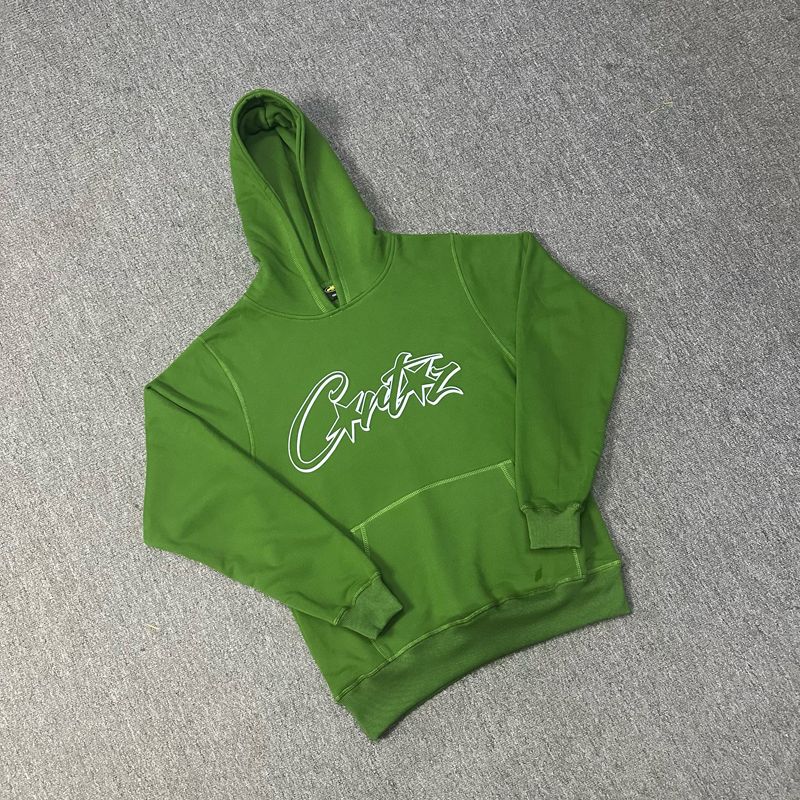 green hoodie