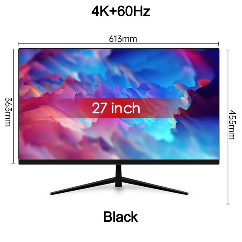 27 polegadas 4K 60 Hz preto