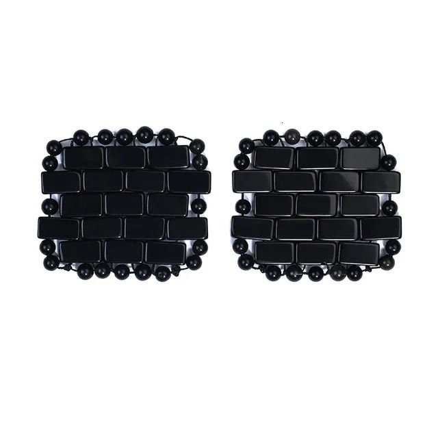 Square Black 2pcs