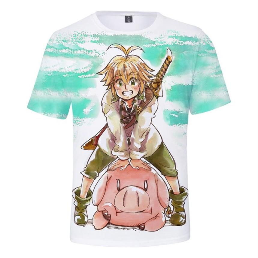 NANATSU NO TAIZAI - Os Sete Pecados Preta - Camiseta de Animes