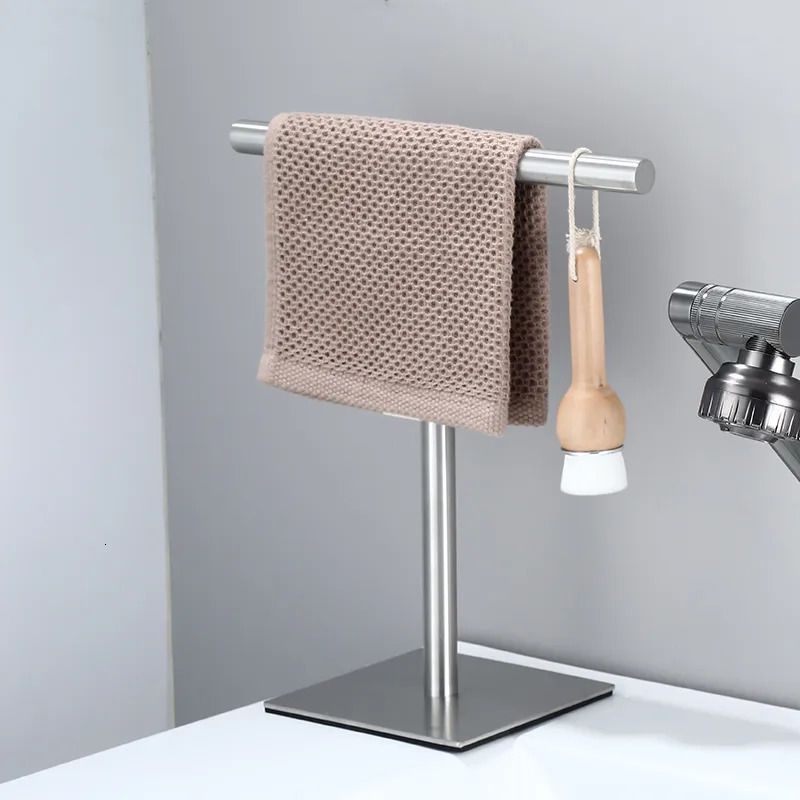 Hand Towel Ring Self Adhesive Bathroom Kitchen Towel Holder Bar Stick on  Wall