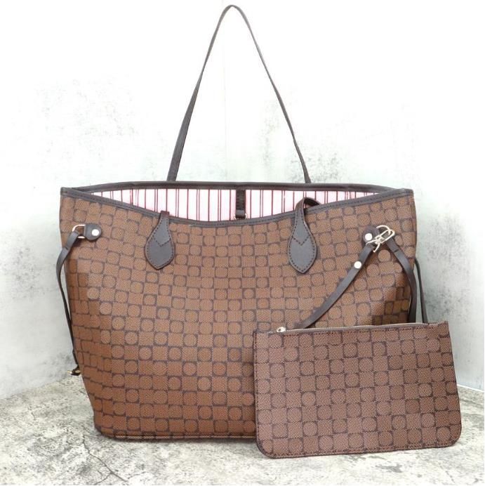 #8 Brown Grid + Pink-32cm