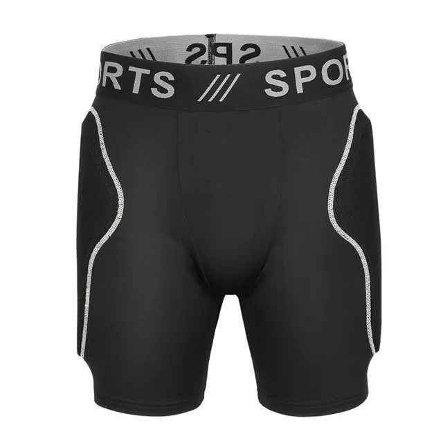 Black Padded Shorts-M