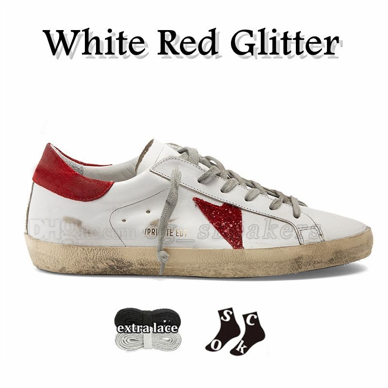 A56 White Red Glitter