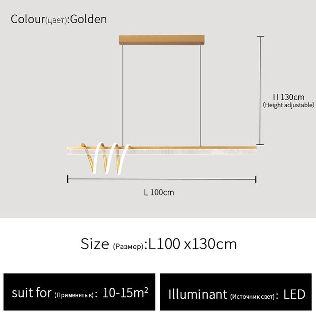 ウォームホワイト（3000k）bゴールドL100cm