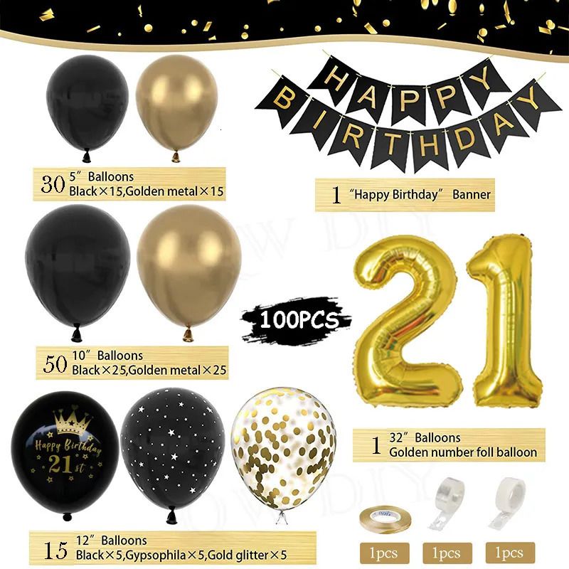 21th Black Gold Set-Comme Image-Round