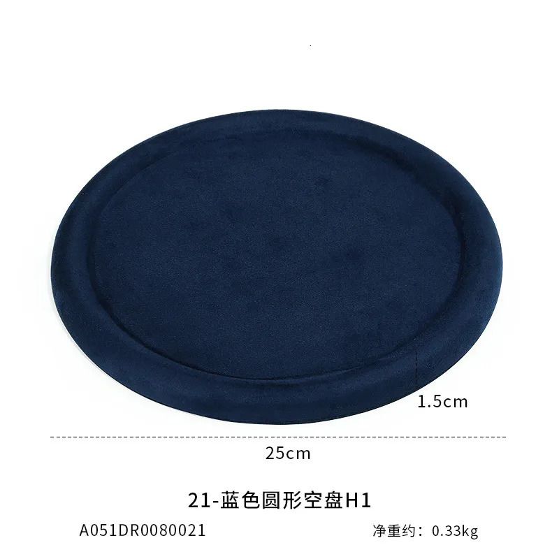 Round bleu 25 cm