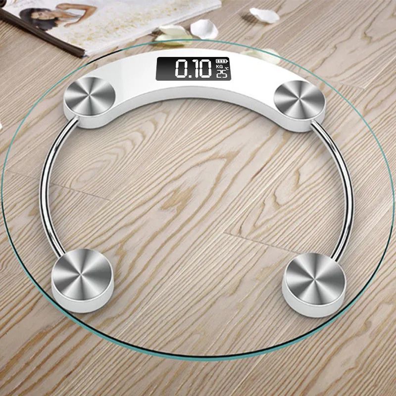 Body Weight Scales Transparent Round Digital Scale Body Weight Scale Floor  Electronic Scales Smart LCD Bathroom Scales Weighing Scale 231007 From  Bao04, $19.8