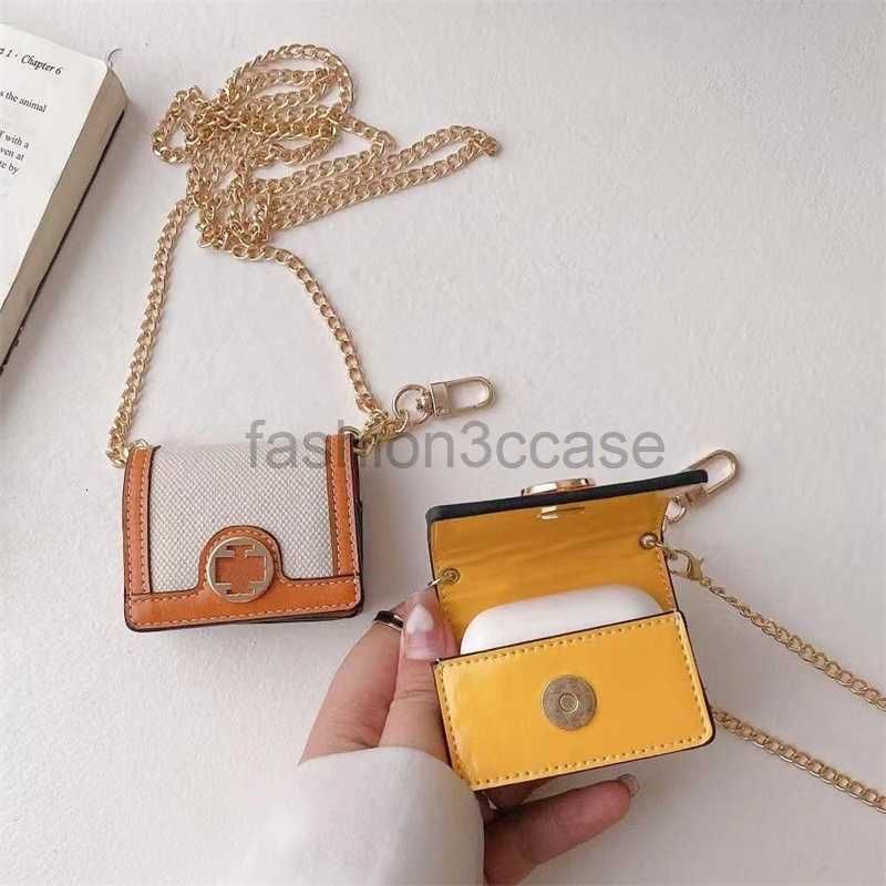 Luxury Classic Plaid For Airpods Pro 3 2 1 Case With Chain Crossbody  Designer Earphone Bag Protection For Air Pods Airpod Earpod - AliExpress