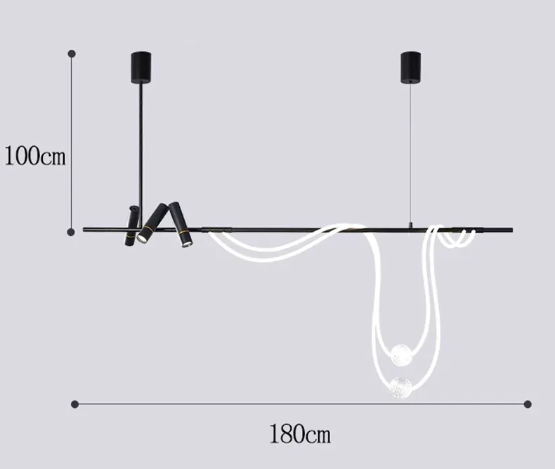 Bianco da 180 cm nero bianco