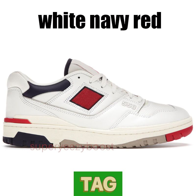 23 White Navy Red