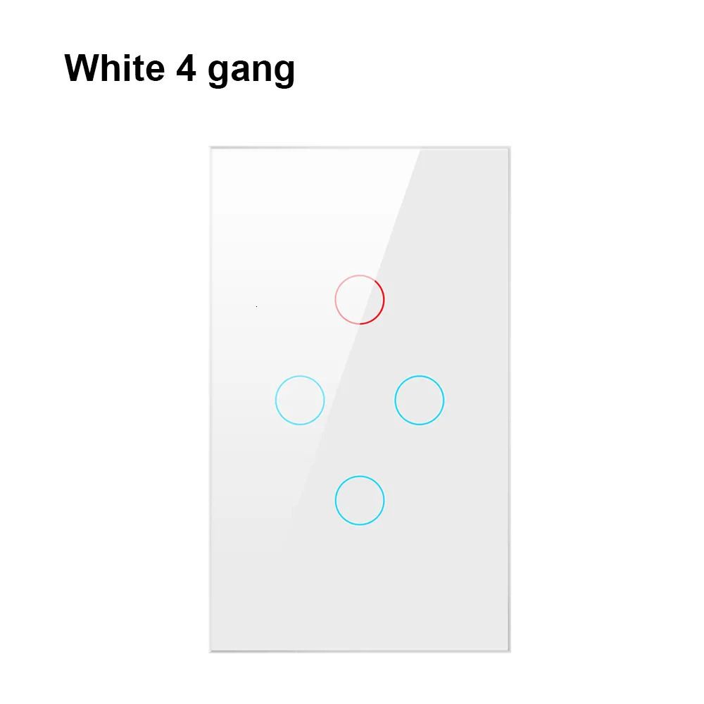 USA WiFi 4Gang White