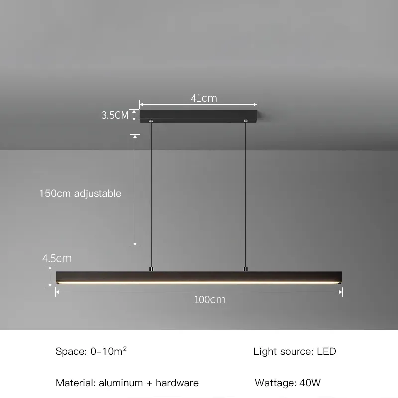 100 cm 24w 3 färger