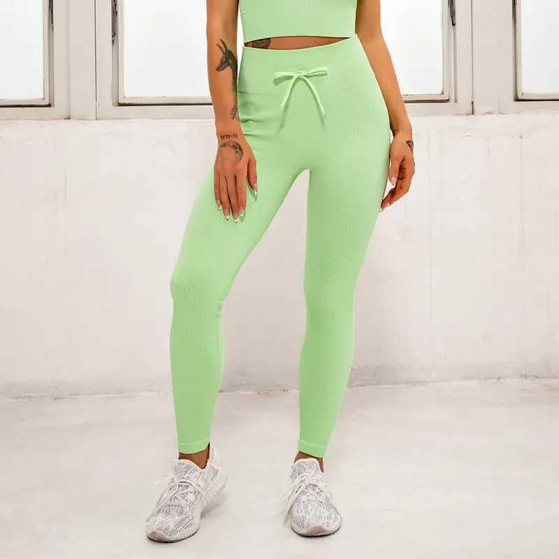 green yoga pant