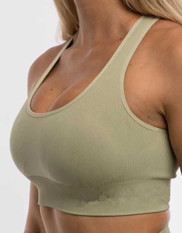 khaki green bra