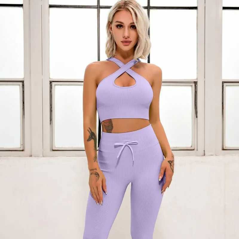 purple yoga set-3