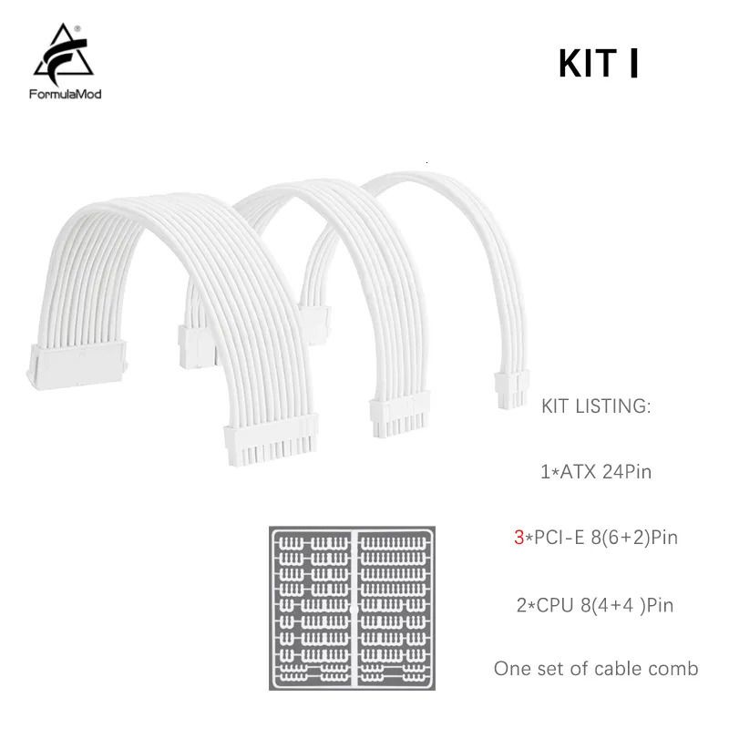 Kit i-All White mit Kämmen