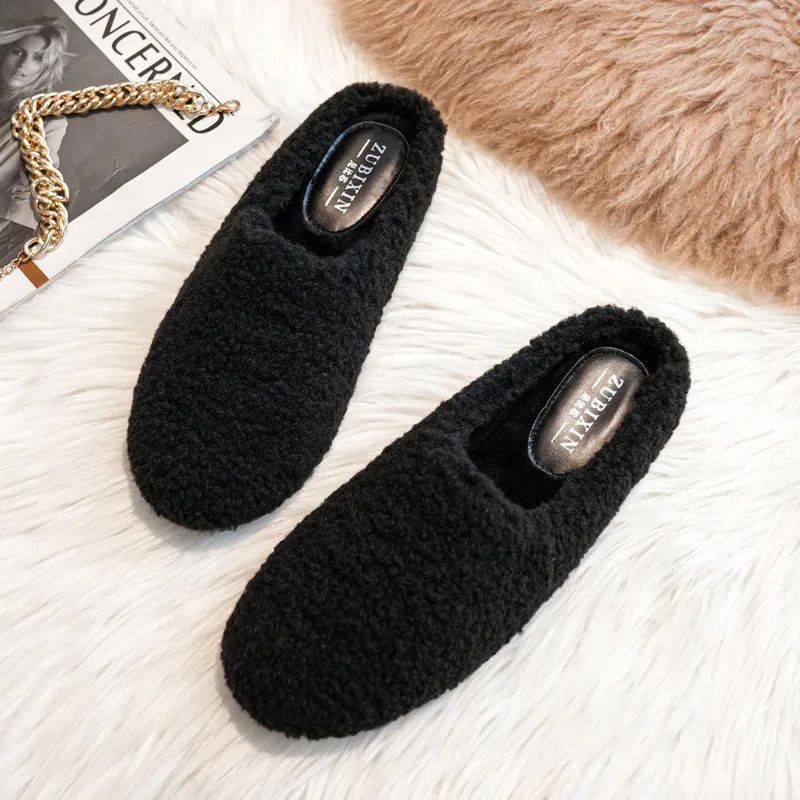 black slippers